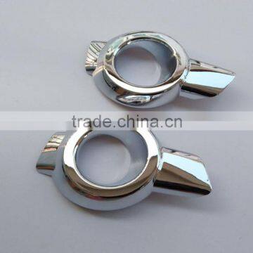 ABS Chrome Auto Accessories Front Fog Light Lamp Cover For Renault Kwid 2015