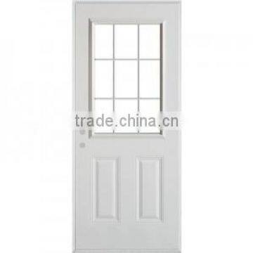 4 panel steel door with glass full view