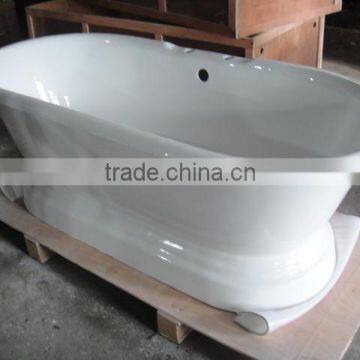 60" freestanding bathrooom shower bath tub duoble ended