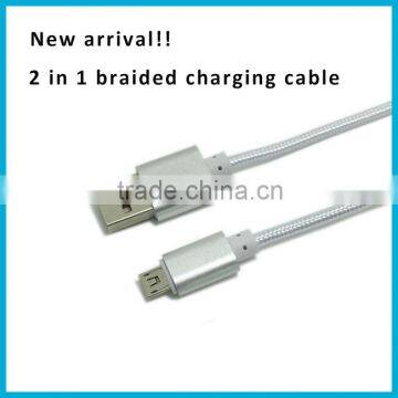 2 in 1 Usb Cable Multi-function Two-sided Usb Cable and Wire Suitable for Both IPhone and Samsung photo-3