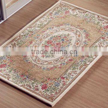 Chenille Jacquard carpet flower shaped