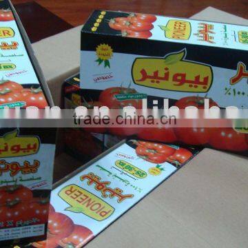 pure tomato paste in pouches