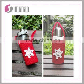 Christmas design Acrylic knit cup cosy for mug sleeve with good quality