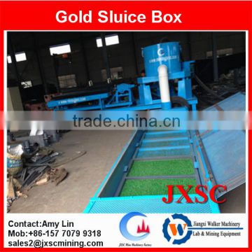 JXSC sluice box for alluvial gold washing plant