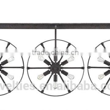 3 Wheels * 6 Lights industrial Bar and Kitchen Chandelier Lighting Innovative Design With Imagination