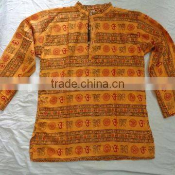 om Printed Indian Hippy Gents Shirts photo-5