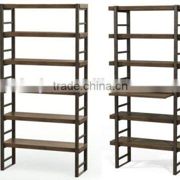 Modular & Stacking Room Divider with metal hand painting and wood top & Alternate Shelf Assembly Multiple Arrangements.