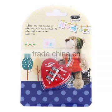Hot Sale High Quality 3 Digital Love Digital Lock/love Heart Shaped Padlock Quality Choice photo-2