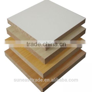 High Quality One Side MDF with melamine finish for decoration or furniture use