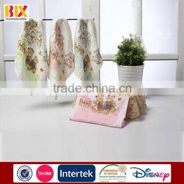 100% cotton high water absorbing printing children use hand towels