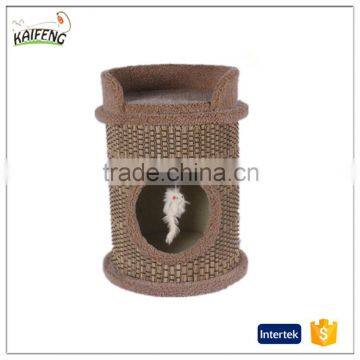 100% new and luxury cat tower with plush and sisal mat
