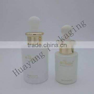 colored round glass bottle cosmetic botttle in 40ml skin care bottle