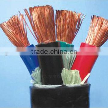 Rubber sheathed flexible mine cable