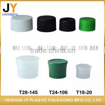 Various kinds 18mm 20mm 24mm 28mm PP material bottle cover cap with liner colorful plastic screw cap