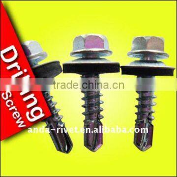 hex head self drilling screws with EPDM washer