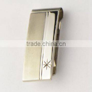 Wholesale mens metal money clip, custom 316l stainless steel money clip