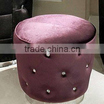 Post-modern fabric rounded stool (LS-312)