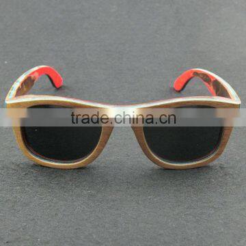 Polarized Skateboard Colorful Wood Eyeglasses Wood Polarized Glasses photo-6