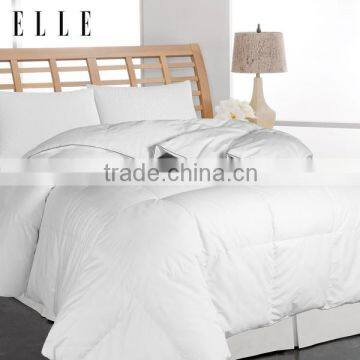 Elle Microfiber Pinstripe White Down Comforter