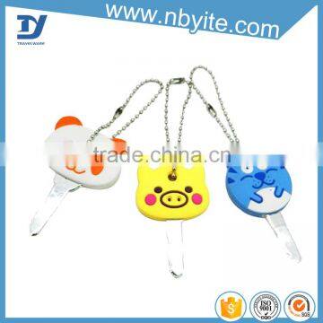 Factory price Eco-friendly beautiful customized novelty PVC Portable Key cap/key Tag