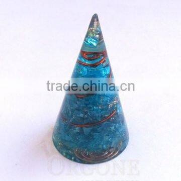 Orgonite Blue Energy Cone : Supplier Of Onyx Orgonite