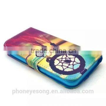 Customized printing leather mobile phone case For HTC M9