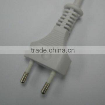 Europe standard 2.5A 250V white VDE flat plug