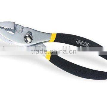 Slip joint pliers with dipped black dual plastic handle