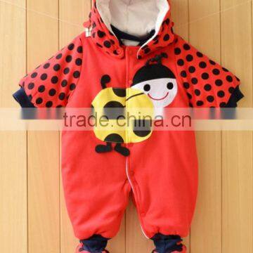 2015 Wholesale cotton Winter baby romper