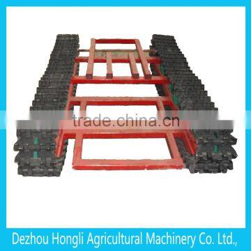 agriculture machinery parts metal track undercarriage with rubber coating