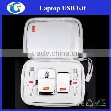 5 in 1 usb kit set/usb travel kit/usb computer kit