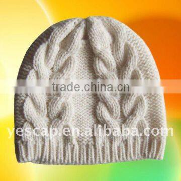 Cable Knit Beanie Winter Hats Snow Hat