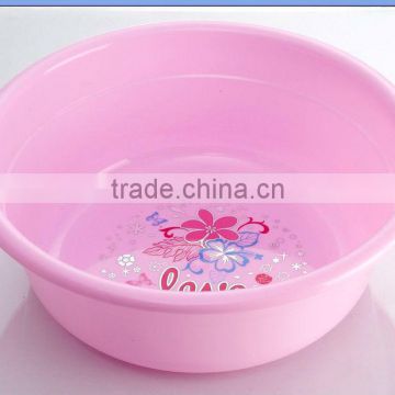 wholesale high grade middle size plastic round basin cup ,palstic wash basin ,plastic foot basin