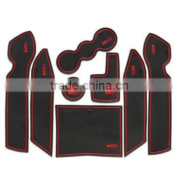 Factory price door cup rubber mats for Volkswagen Bora 2008-2012 8pcs/set