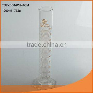 flat bottom laboratory glass measure test tube for sale 1000ml/500ml/250ml/25ml/10ml