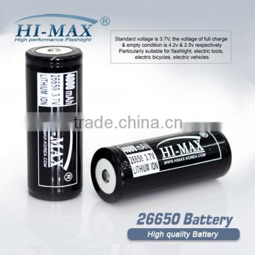 rechargeable lithium 26650 li-ion battery 26650 cells