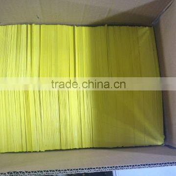 Matt PVC sheet for TAG with 8mm hole, yellow