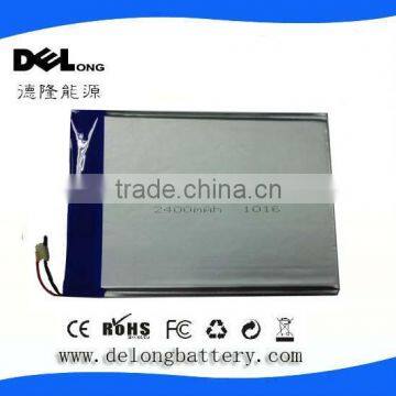 3.7v 2400mah lithium polymer battery