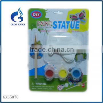 wholesale nontoxic paint your own ceramic plane statue paint DIY sets