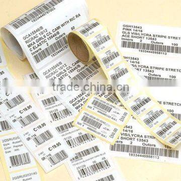 Best price hot sales customized self adhesive a4 paper barcode sticker label made in China