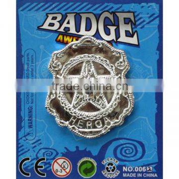 ox-head badge star shape silver badge toy