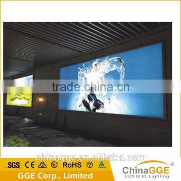 Long size fabric backlit aluminum frame led light box with high bright lights