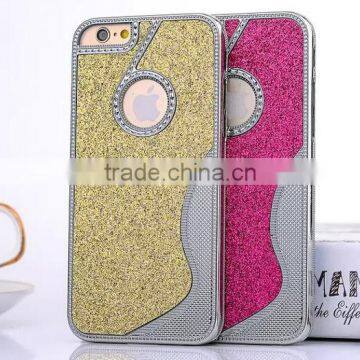 Fashion Silver Glit Case for Iphone 6 Metal Case for Iphone 6s Frosted Cover Mobile Phone Shell photo-3