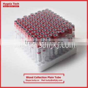 red top lab blood tube for blood collection