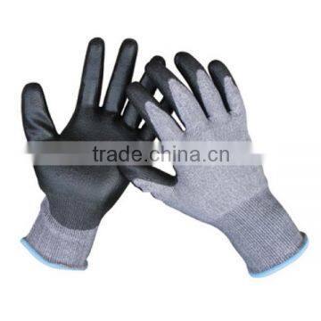 Cut Resistant 5 PU Gloves Super Soft Coated PU Gloves Protection Metal Working Glove