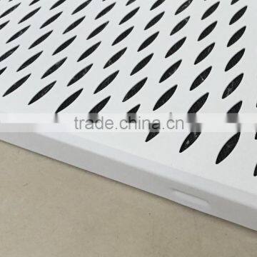 Soundabsorption 2x2 Leaf-shaped Perforated Aluminum 600x600 Strip False Ceiling For Building Construction Materials photo-2