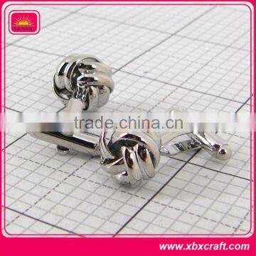 Nice loolking silver silk knot cufflinks