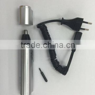 2 in 1 Manual Electric Hair Rechargeable Nose Trimmer NK-2031 photo-6