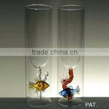 Double Wall Figurine Glass