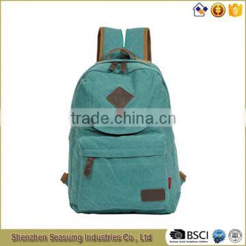 China Wholesale Women Hiking Canvas Backpack Bag